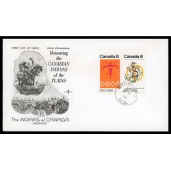 canada stamp 565a plains indians 1972 FDC PC 008