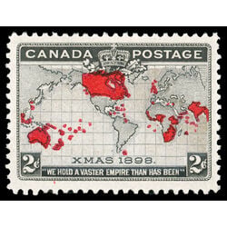 canada stamp 85i imperial penny postage christmas 2 1898 M XFNH 022