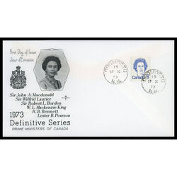 canada stamp 593 queen elizabeth ii 8 1973 FDC PC 030
