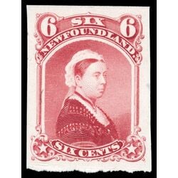 newfoundland stamp 35p queen victoria 6 1870 M VF 003