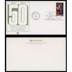 canada stamp 533 discovery of insulin 6 1971 FDC PC 020