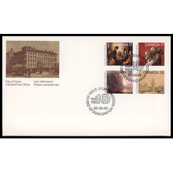 canada stamp 849 852 fdc academy of arts 1980 FDC COMBO