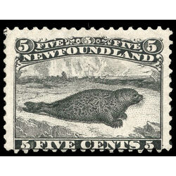 newfoundland stamp 26 harp seal 5 1866 M FOG 006