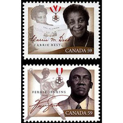 canada stamp 2433 2434 black history month 2011