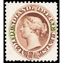 newfoundland stamp 29iii queen victoria 12 1894