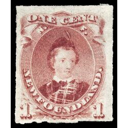 newfoundland stamp 37 edward prince of wales 1 1877 M VF 025