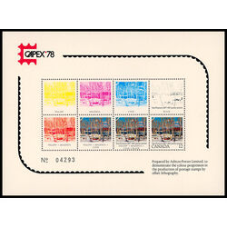 canada philatelic exhibition card capex 78 set of 3