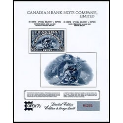 canada philatelic exhibition card capex 78 set of 3