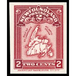 newfoundland stamp 86p map of newfoundland 2 1908 M VF 002