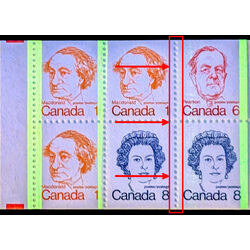 canada stamp bk booklets bk74 caricature definitives 25 1974 T2