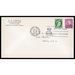 canada stamp 338 queen elizabeth ii 2 1954 FDC 013