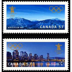 canada stamp 2367 2368 vancouver 2010 olympic winter games 2010