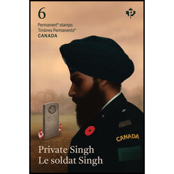 canada stamp 3512a private singh 2025