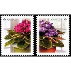 canada stamp 2377 2378 african violets 2010