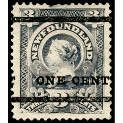 newfoundland stamp 75 queen victoria 1897 M VFNG 022