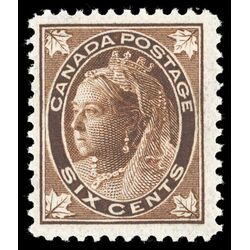 canada stamp 71 queen victoria 6 1897 M F VFNH 055