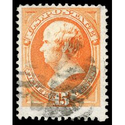 us stamp postage issues 152 webster 15 1870 U VF 002