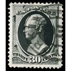 us stamp postage issues 154 hamilton 30 1870 U VF 006