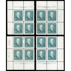 canada stamp 303 sir robert borden 3 1951 PB SET %232