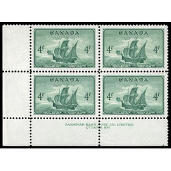 canada stamp 282 newfoundland cabot s ship matthew 4 1949 PB LL %231