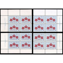 canada stamp 417i maple leaves 5 1964 PB SET %231