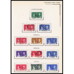 george vi 1937 coronation collection of 204 different stamps