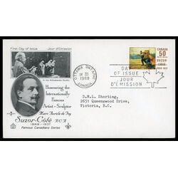 canada stamp 492 suzor cote 50 1969 FDC PC 026