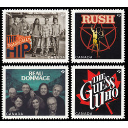 canada stamp 2656 2659 canadian recording artists the bands 2013