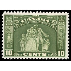 canada stamp 209 loyalists statue 10 1934 M VFNH 052