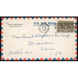 canada commercial air mail cover c1