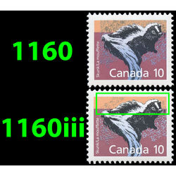 canada stamp 1160iii skunk 10 1988