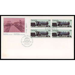 canada stamp 1039 cp class d10a 4 6 0 type 64 1984 FDC UL