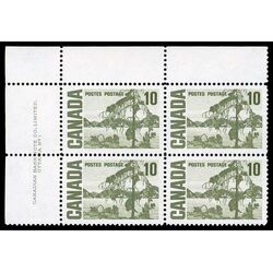 canada stamp 462 jack pine by tom thompson 10 1967 PB UL %231