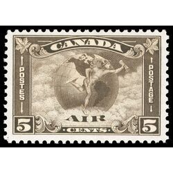 canada stamp c air mail c2 mercury with scroll in hand 5 1930 M VF 030
