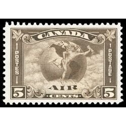 canada stamp c air mail c2 mercury with scroll in hand 5 1930 M VF 031