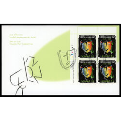 canada stamp 1769 the masks of tragedy and comedy with the profiles of the theatre s co founders superimposed 46 1999 FDC UL
