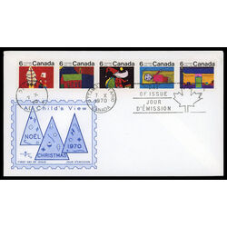 canada stamp 528a christmas 1970 FDC PC 007
