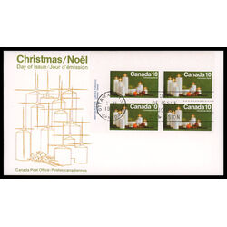 canada stamp 608 christmas candles 10 1972 FDC UL