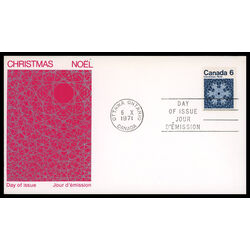 canada stamp 554 snowflake 6 1971 FDC