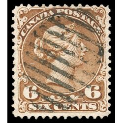 canada stamp 27 queen victoria 6 1868 U F 043