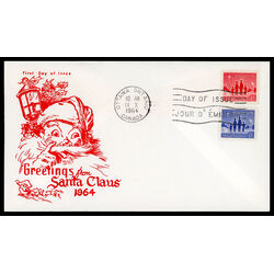 canada stamp 434 5 fdc star of bethlehem 1964