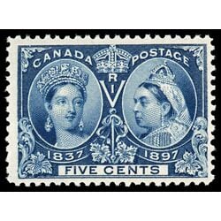 canada stamp 54 queen victoria diamond jubilee 5 1897 M F VFNH 071