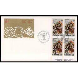 canada stamp 684 communications 20 1976 FDC LR