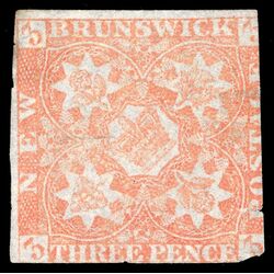 new brunswick stamp 1 pence issue 3d 1851 U DEF 023