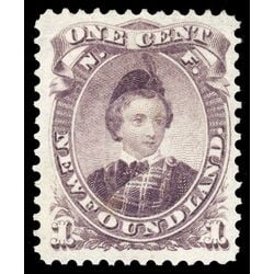 newfoundland stamp 32 edward prince of wales 1 1869 M VF 018