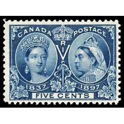 canada stamp 54 queen victoria diamond jubilee 5 1897 M F VFNH 072