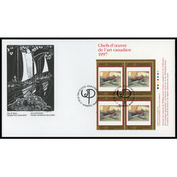 canada stamp 1635 york boat on lake winnipeg 90 1997 FDC UR