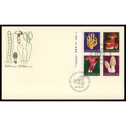canada stamp 1248a mushrooms 1989 FDC UL