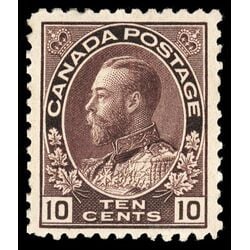 canada stamp 116a king george v 10 1912 M F VF 014