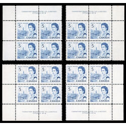 canada stamp 458 queen elizabeth ii fishing village 5 1967 PB SET %234